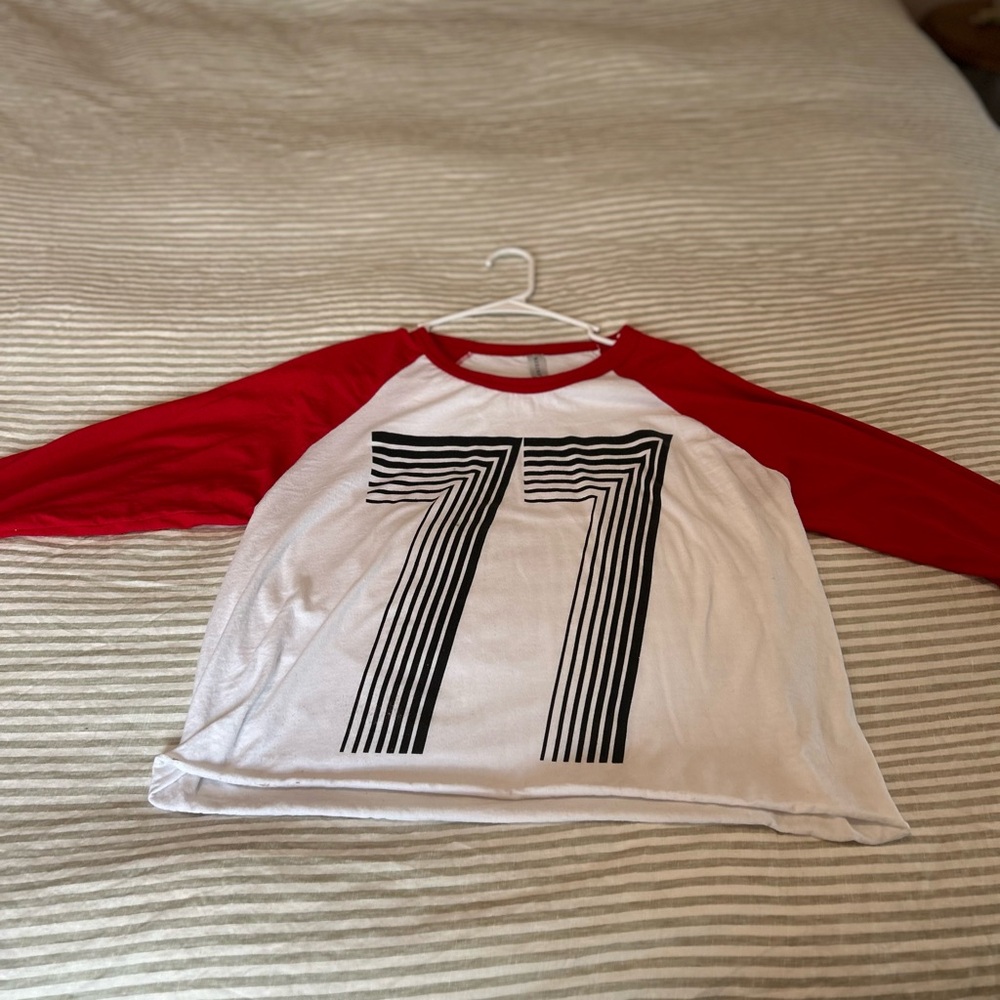77 raglan shirt